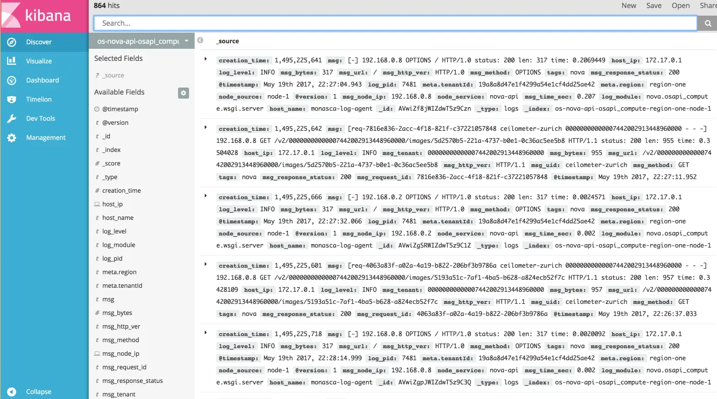 Search for logs with a particular indexed pattern sent from Logstash in Kibana