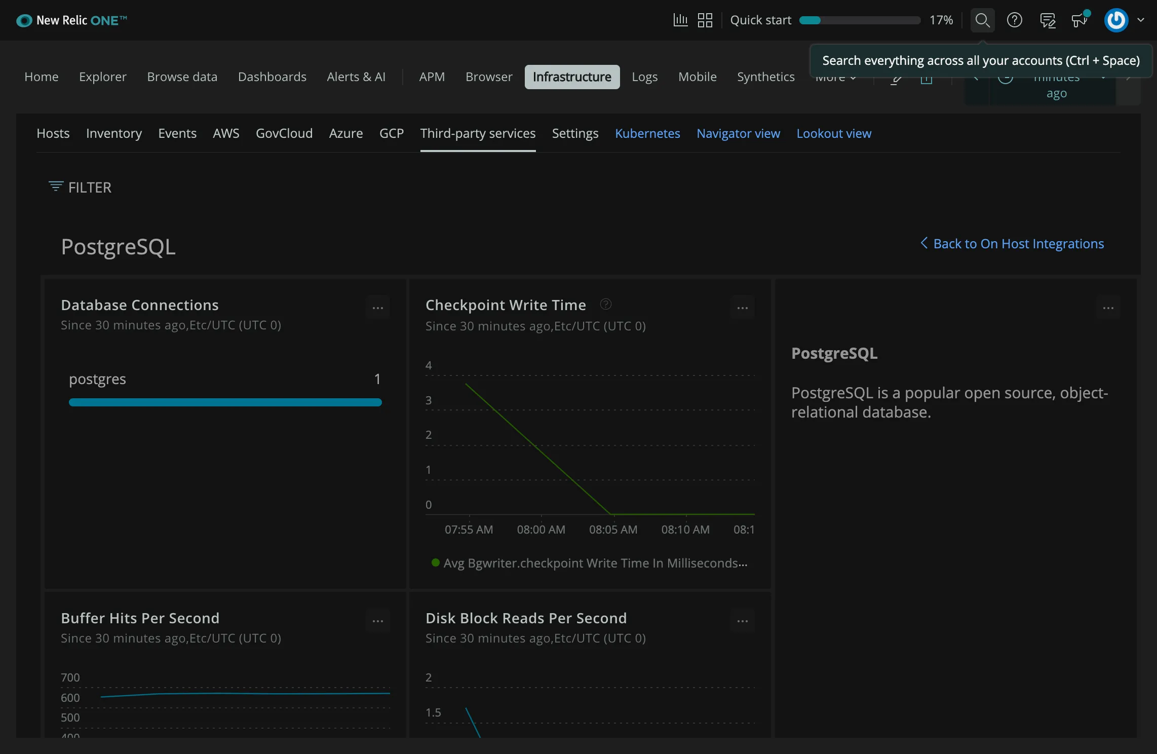 Postgresql monitoring tool - New Relic